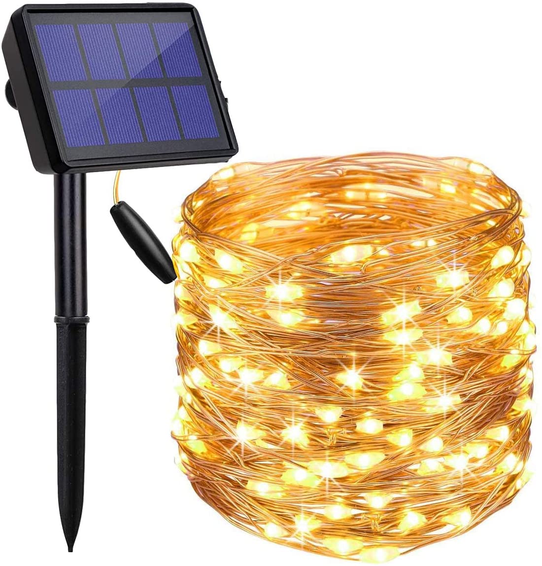200 Waterproof LED Solar Fairy Light Outdoor with 8 Lighting Modes for Home,Garden and Decoration - SILBERSHELL
