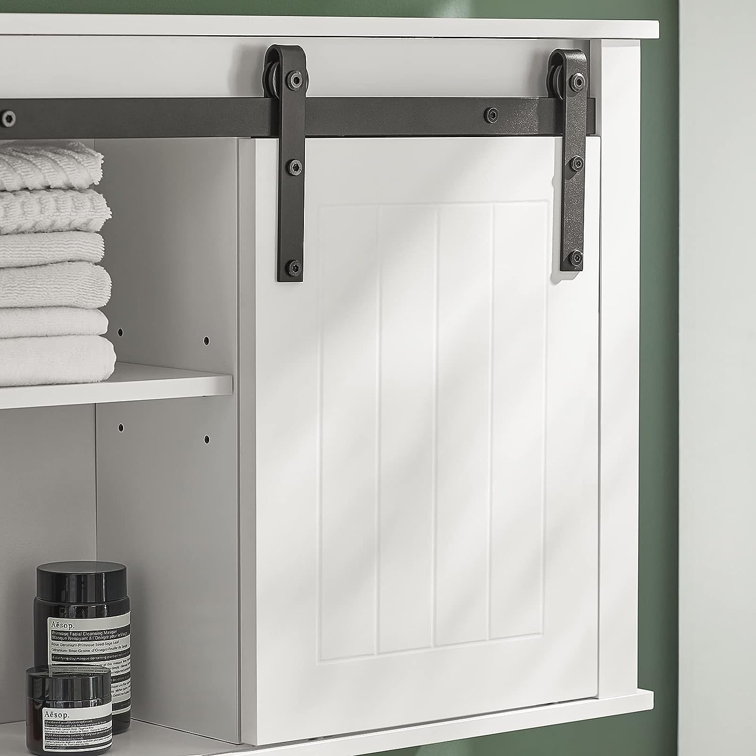 Bathroom Wall Cabinet Storage Cupboard - SILBERSHELL