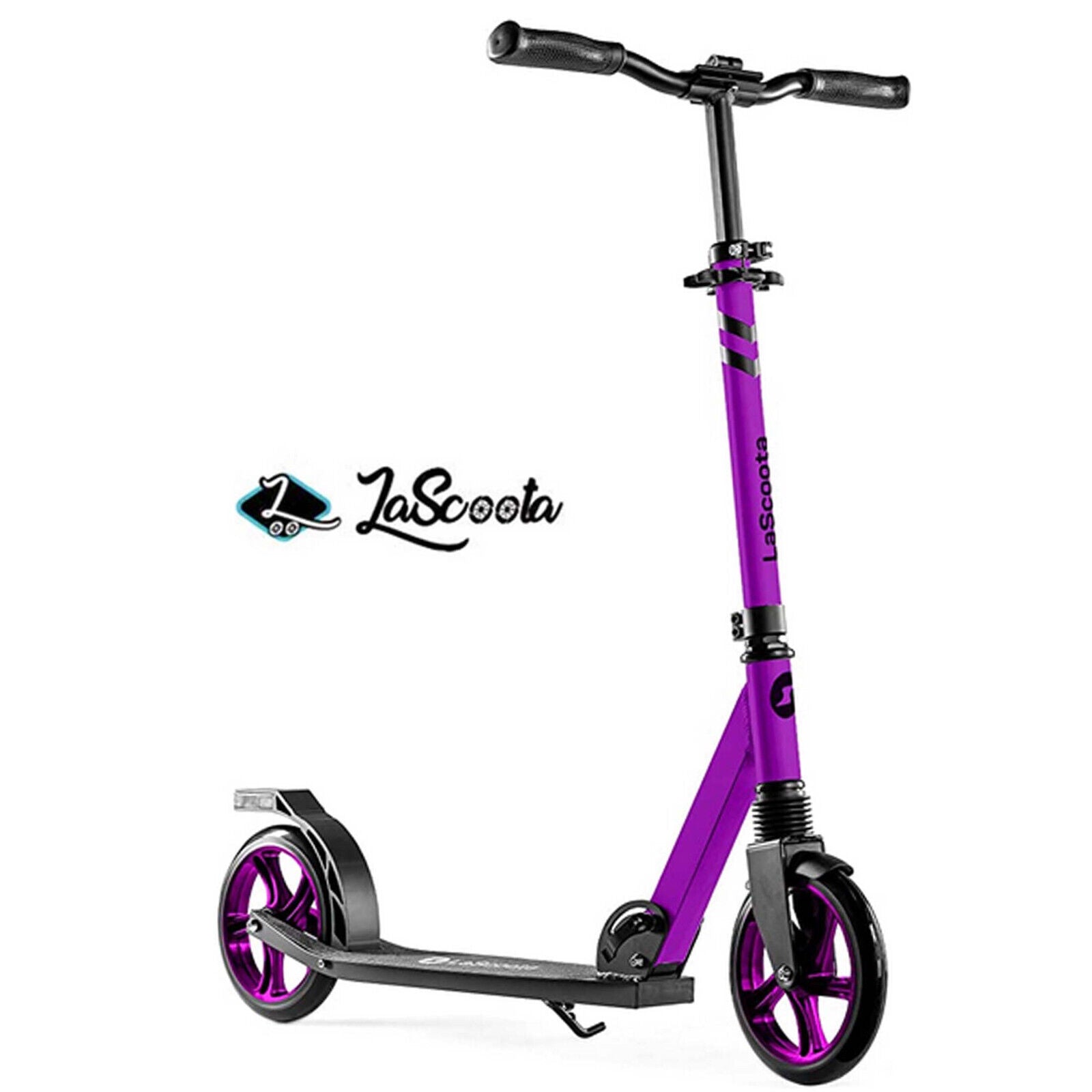 Lascoota Pulse Kick Push Commuter Scooter Teen Adult Plum - SILBERSHELL