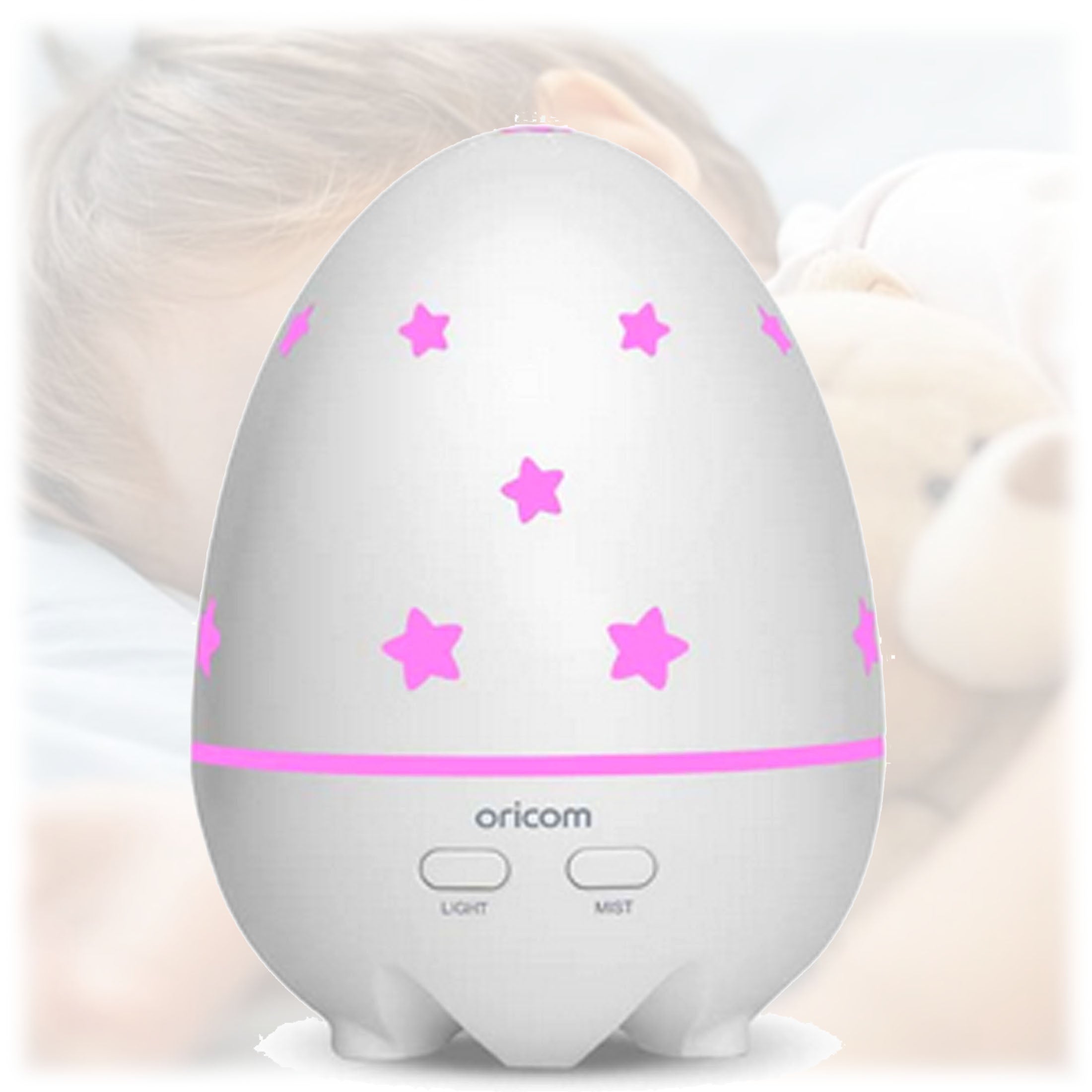Oricom Aroma Diffuser Humidifier & Night Light Baby Kids Room AD50 - SILBERSHELL