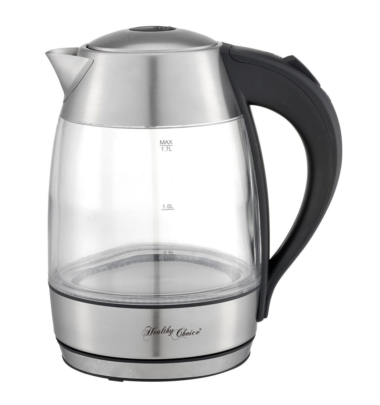 1.7 Litre Glass Kettle with 360 degrees Rotational Base - SILBERSHELL