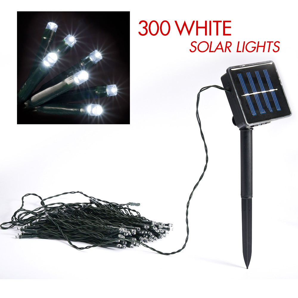 300 White solar LED string lights - SILBERSHELL