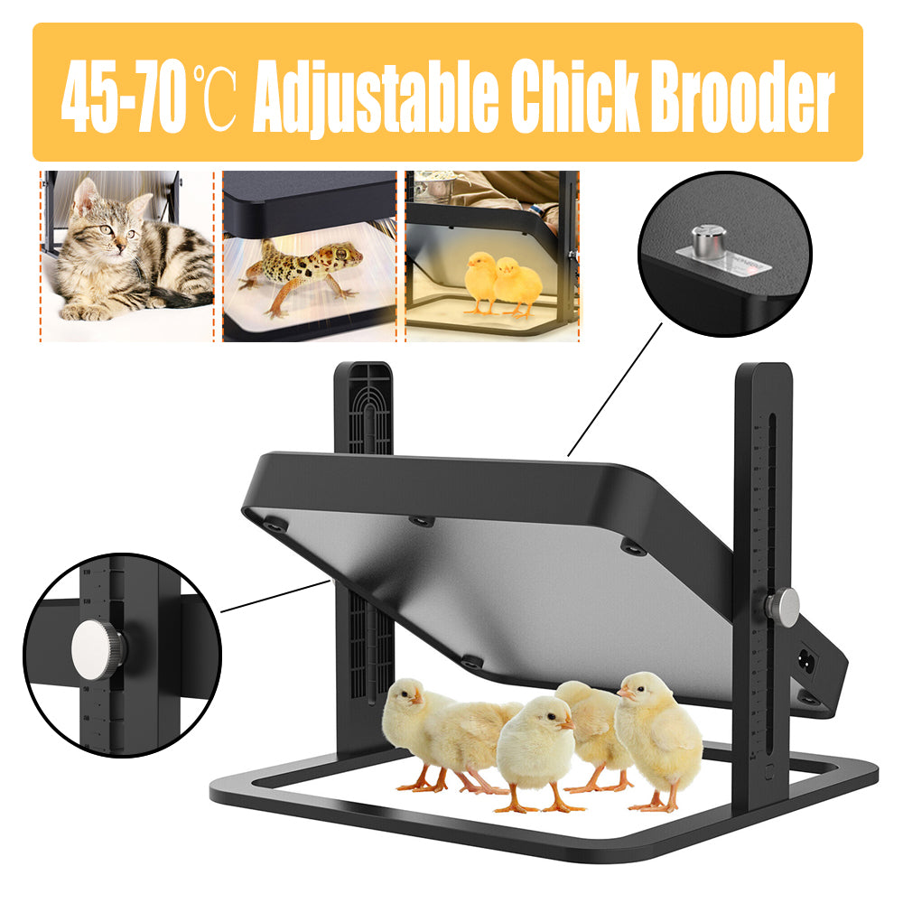 40 degrees celsius to 70 degrees celsius Adjustable Chick Brooder Heating Plate Chicken Coop Duck Poultry Brooder - SILBERSHELL