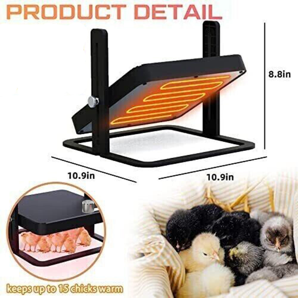 40 degrees celsius to 70 degrees celsius Adjustable Chick Brooder Heating Plate Chicken Coop Duck Poultry Brooder - SILBERSHELL