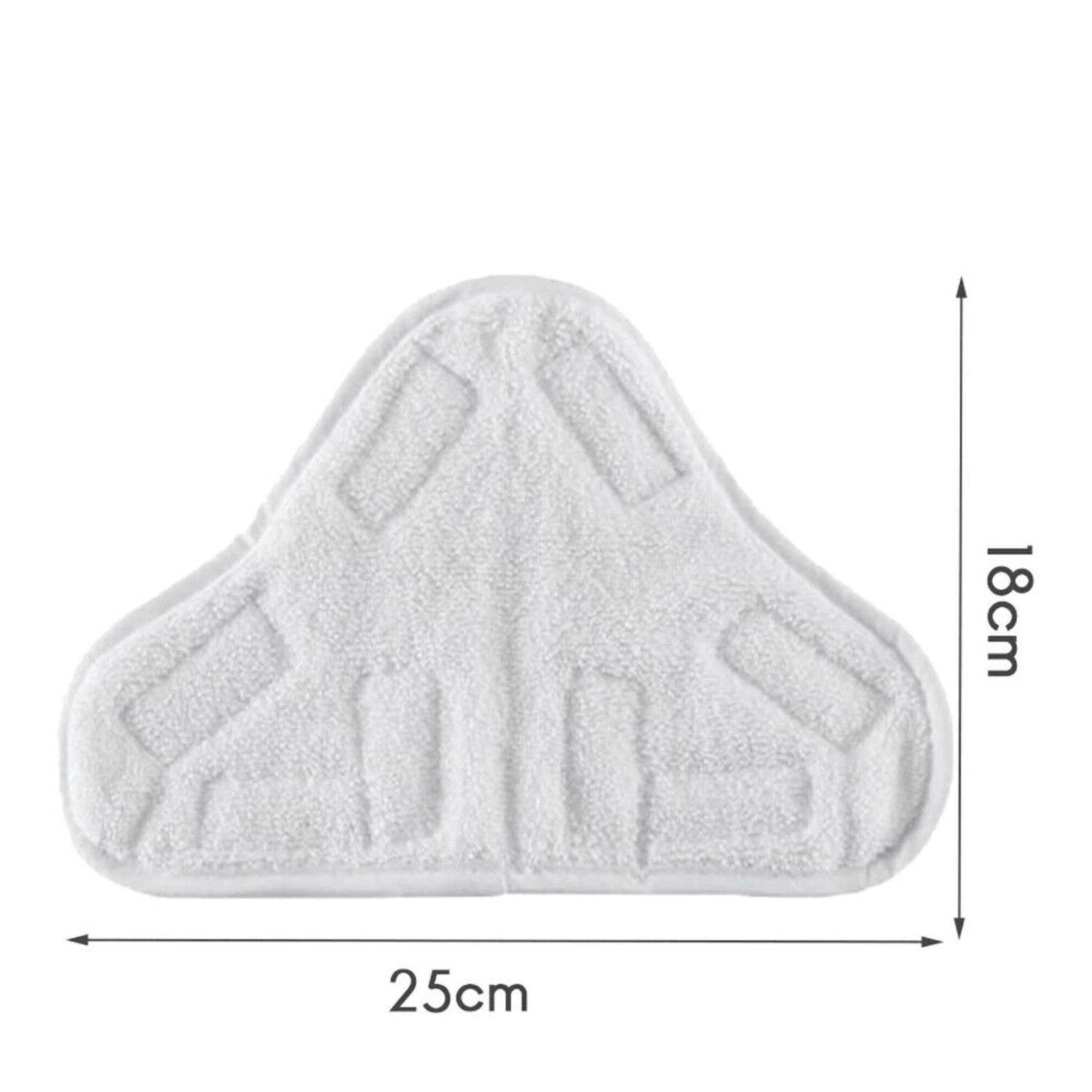 5PCS Stick On White Washable Cleaning Pads Microfiber For X5 Steam Mop H20 H2O - SILBERSHELL