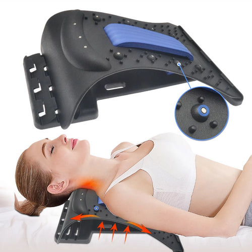 Neck Stretcher Neck Support Posture Corrector Massager Lumber Spine Pain Relieve - SILBERSHELL