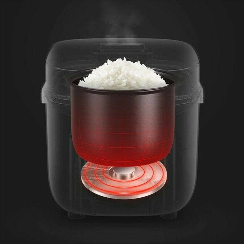 1.2L Portable Electric Rice Cooker Mini Small 3 Cups For 1-2 Person Kitchen Home - SILBERSHELL