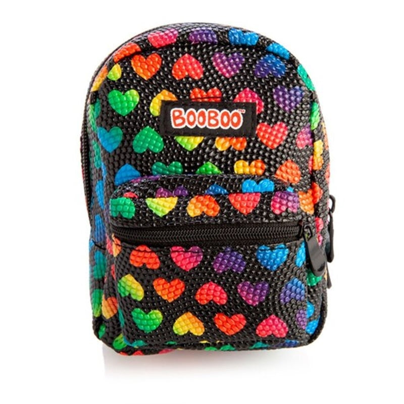 Black Rainbow Hearts Mini Backpack - SILBERSHELL