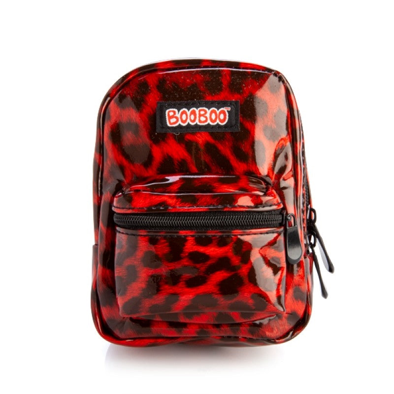Red Leopard Print BooBoo Backpack Mini - SILBERSHELL