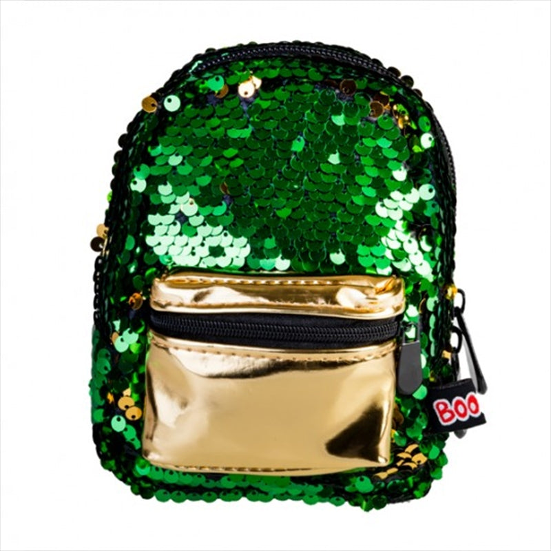 Gold Green Sequins BooBoo Backpack Mini - SILBERSHELL