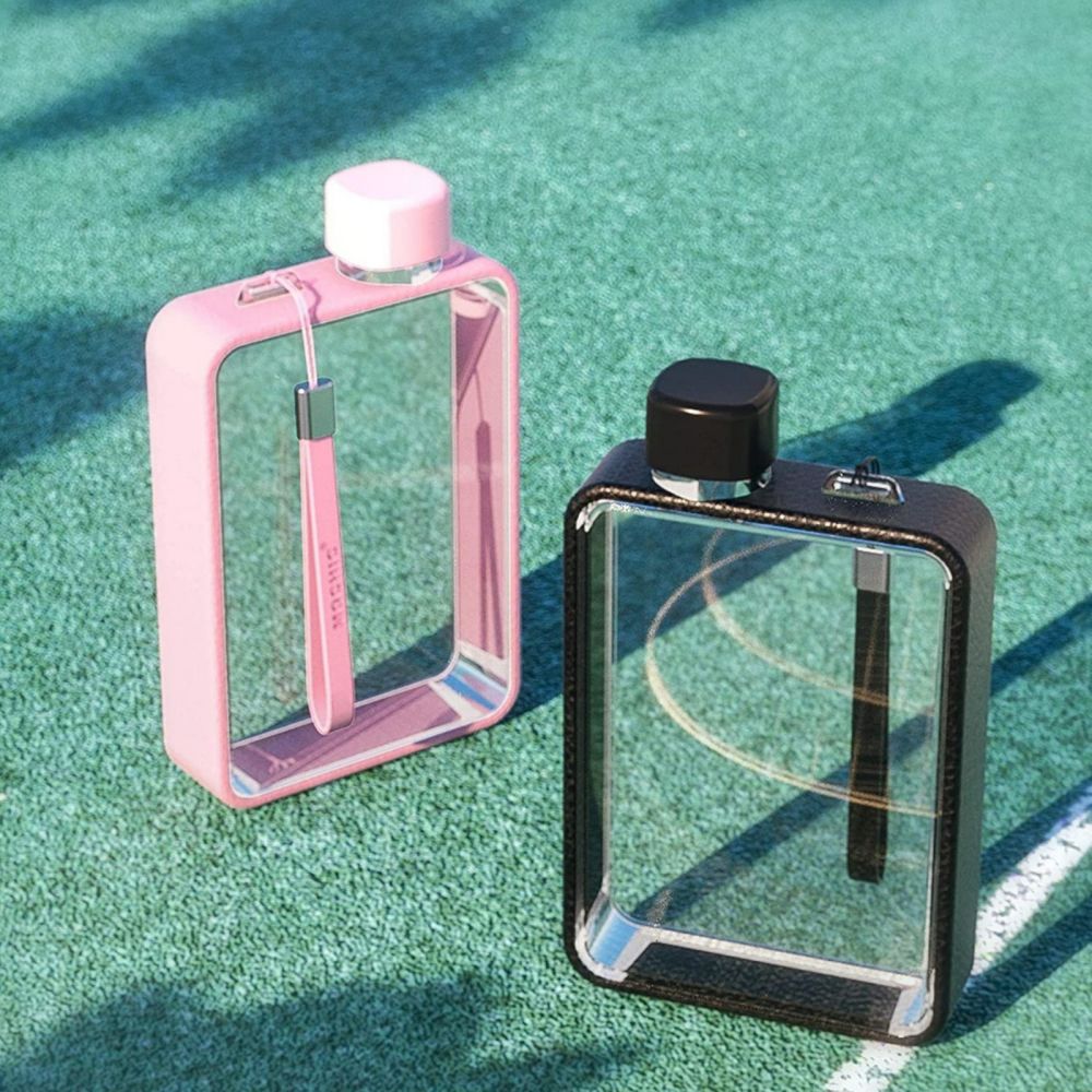 A5 Flat Water Bottle for Warm Drink ( Pink ) - SILBERSHELL