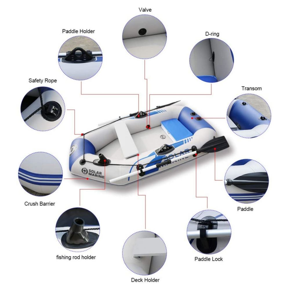 3.0M Inflatable Boat Laminated Wear Resistant Fishing Boat - SILBERSHELL