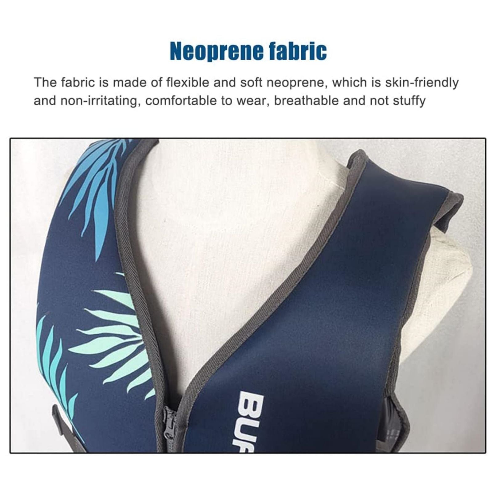 Life Jacket for Unisex Adjustable Safety Breathable Life Vest for Men Women(Blue-L) - SILBERSHELL