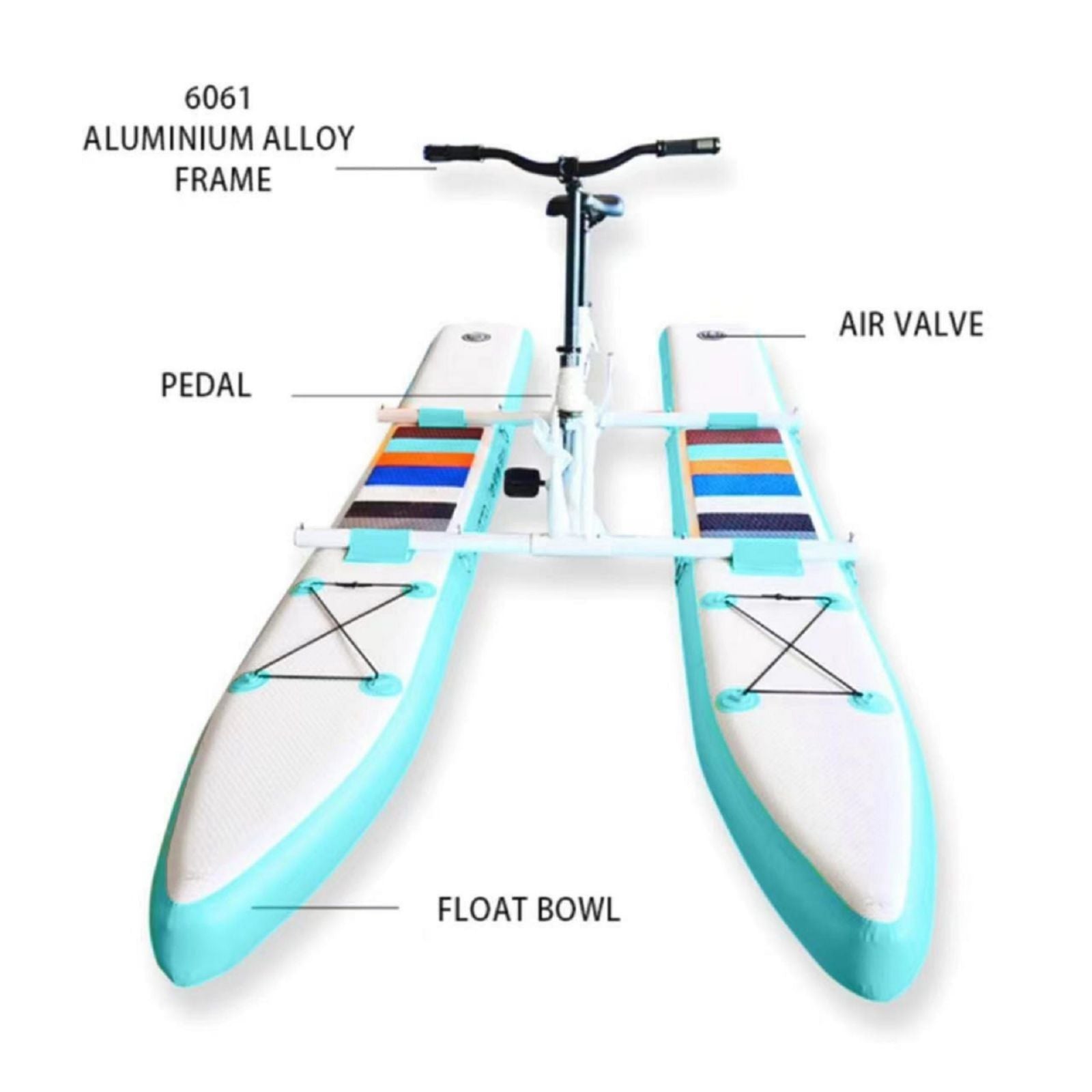 SUP Water Bike Water Bikes with Paddle Board Portable Waterbike - SILBERSHELL