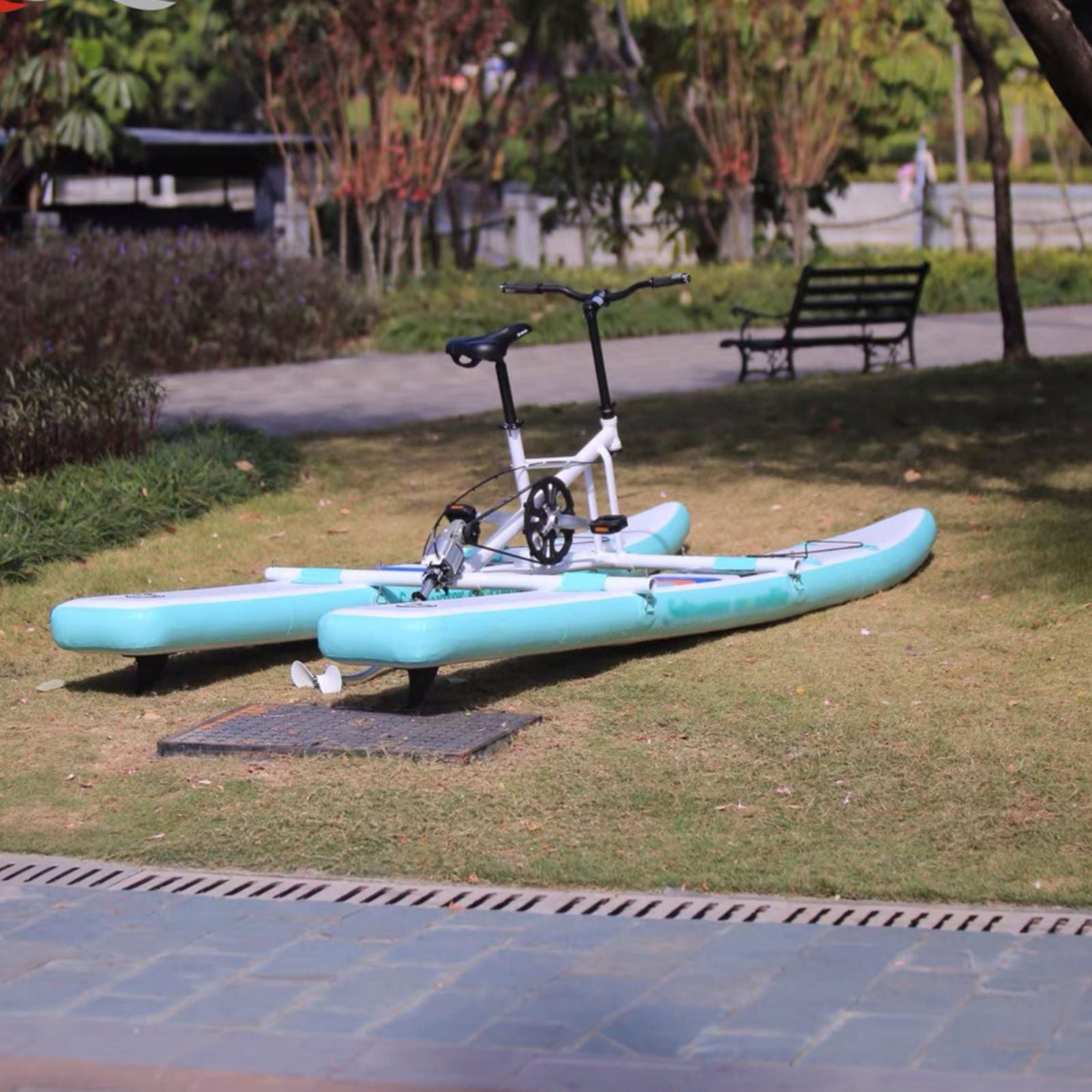 SUP Water Bike Water Bikes with Paddle Board Portable Waterbike - SILBERSHELL