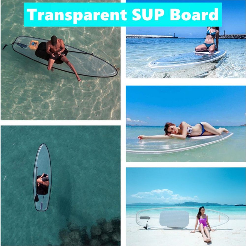 Crystal SUP Board Clear Paddle Board - SILBERSHELL