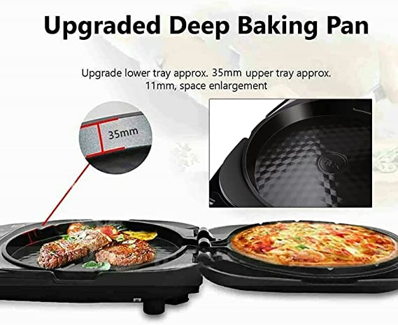 Joyoung Electric Baking Pan 2-Sided Heating Grill BBQ Pancake Maker 30cm - SILBERSHELL