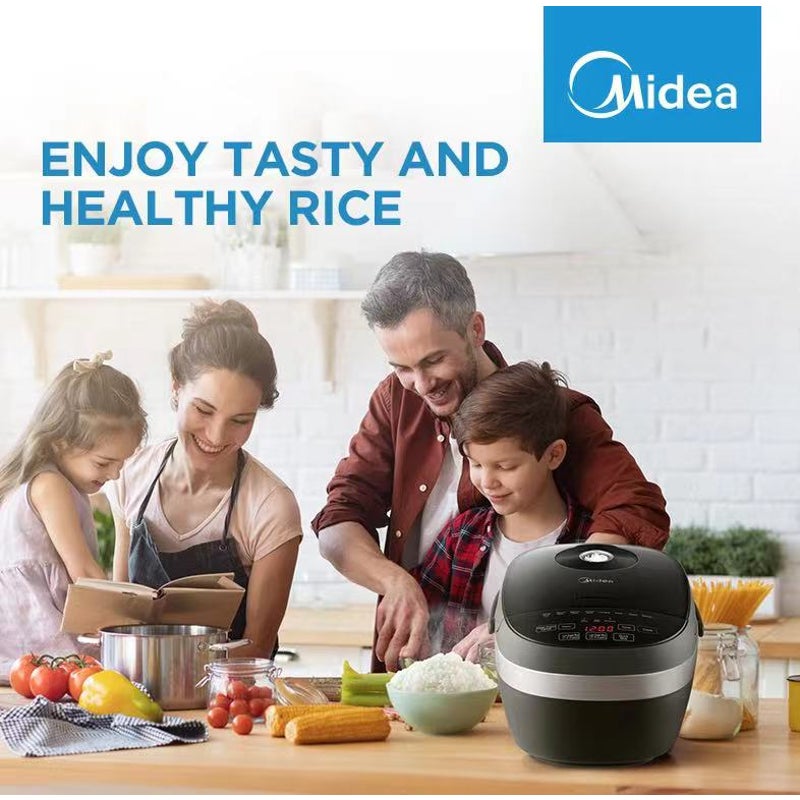 Midea Healthy Low Carb 12-hour keep warm Fast cook Rice Cooker -MB-RS4080LS - SILBERSHELL