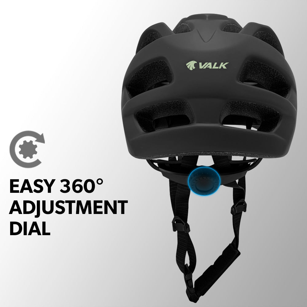 VALK Mountain Bike Helmet Large 58-61cm Bicycle Cycling MTB Safety Accessories - SILBERSHELL