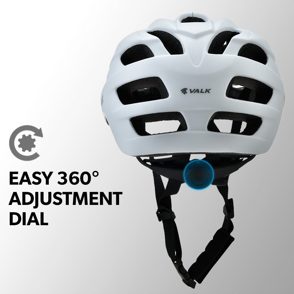 VALK Mountain Bike Helmet Large 58-61cm Bicycle MTB Cycling Safety Accessories - SILBERSHELL