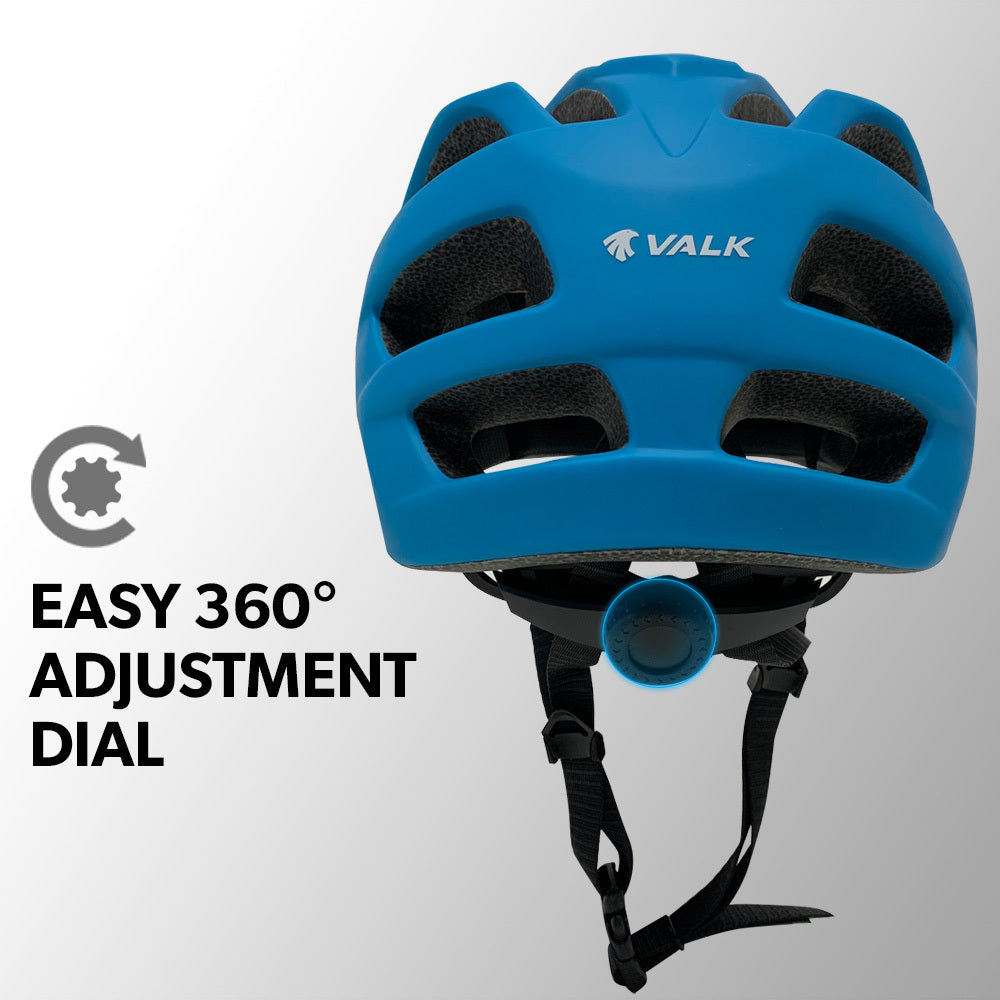 VALK Mountain Bike Helmet Medium 56-58cm Bicycle MTB Cycling Safety Accessories - SILBERSHELL