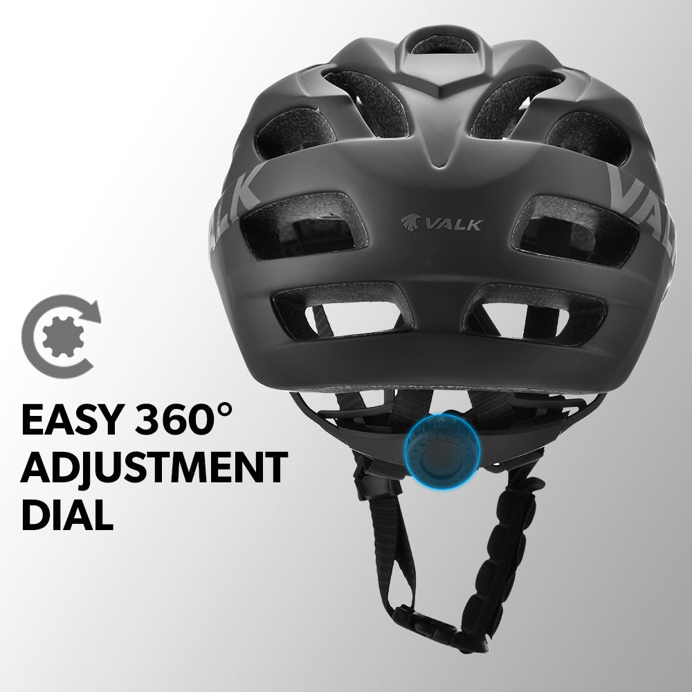 VALK Mountain Bike Helmet Small 54-56cm Bicycle MTB Cycling Safety Accessories - SILBERSHELL