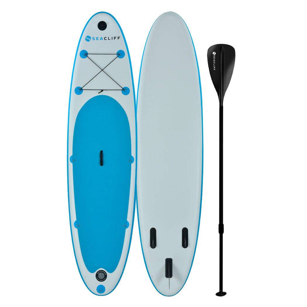 SEACLIFF 10ft Stand Up Paddle Board SUP Paddleboard Inflatable Standing 305cm - SILBERSHELL