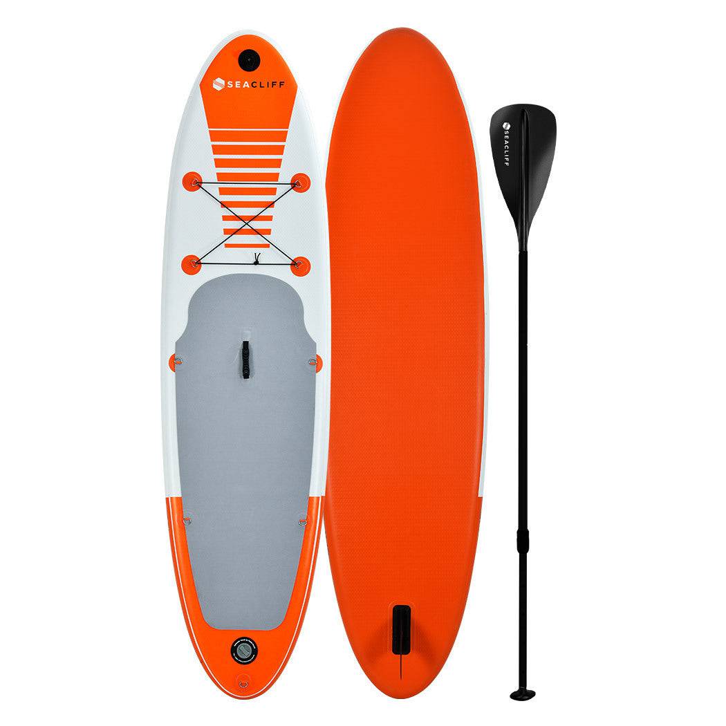 SEACLIFF 10ft Stand Up Paddle Board SUP Paddleboard Inflatable Standing 300cm - SILBERSHELL