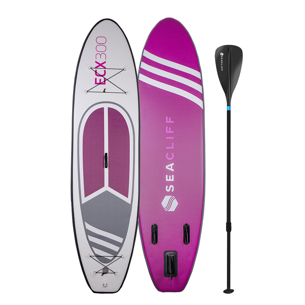 SEACLIFF 10ft Stand Up Paddleboard Paddle Board SUP Inflatable Standing Blow 10' - SILBERSHELL