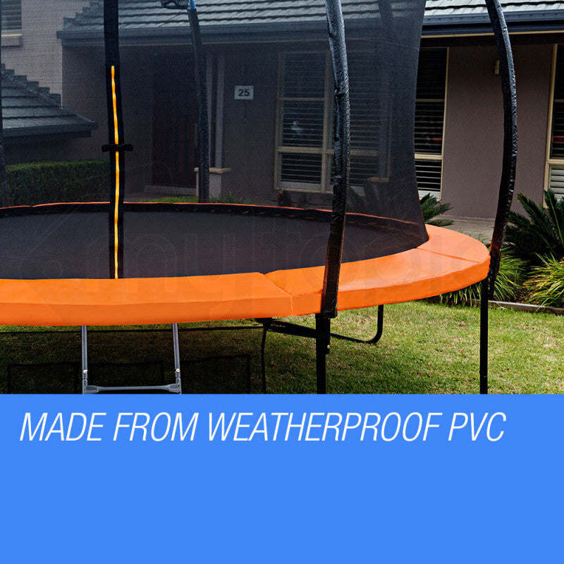 UP-SHOT 16ft Replacement Trampoline Pad - Springs Safety Outdoor Round Cover - SILBERSHELL