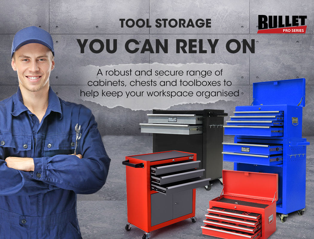 BULLET 118pc Tool Kit Box Set Metal Spanner Organizer Household Toolbox Socket - SILBERSHELL