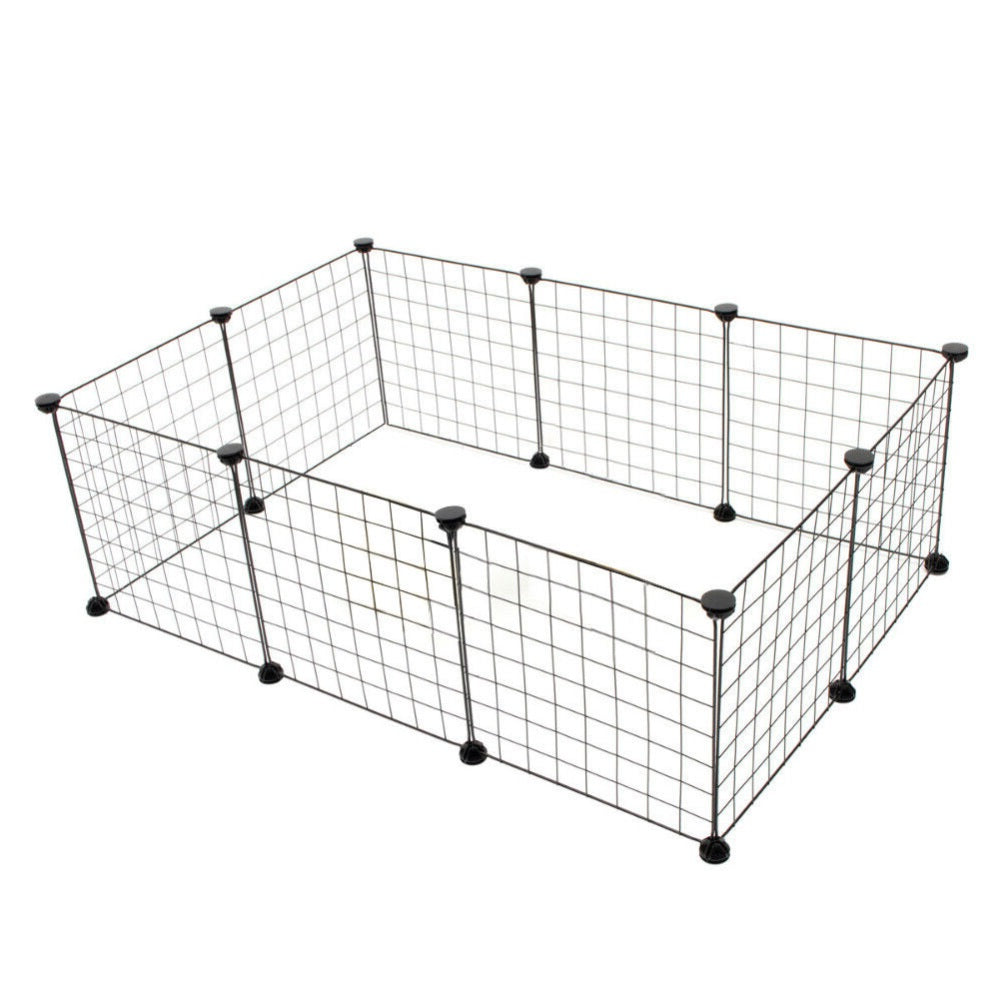 Floofi Small Pet Playpen (Black) FI-PP-103-JY - SILBERSHELL