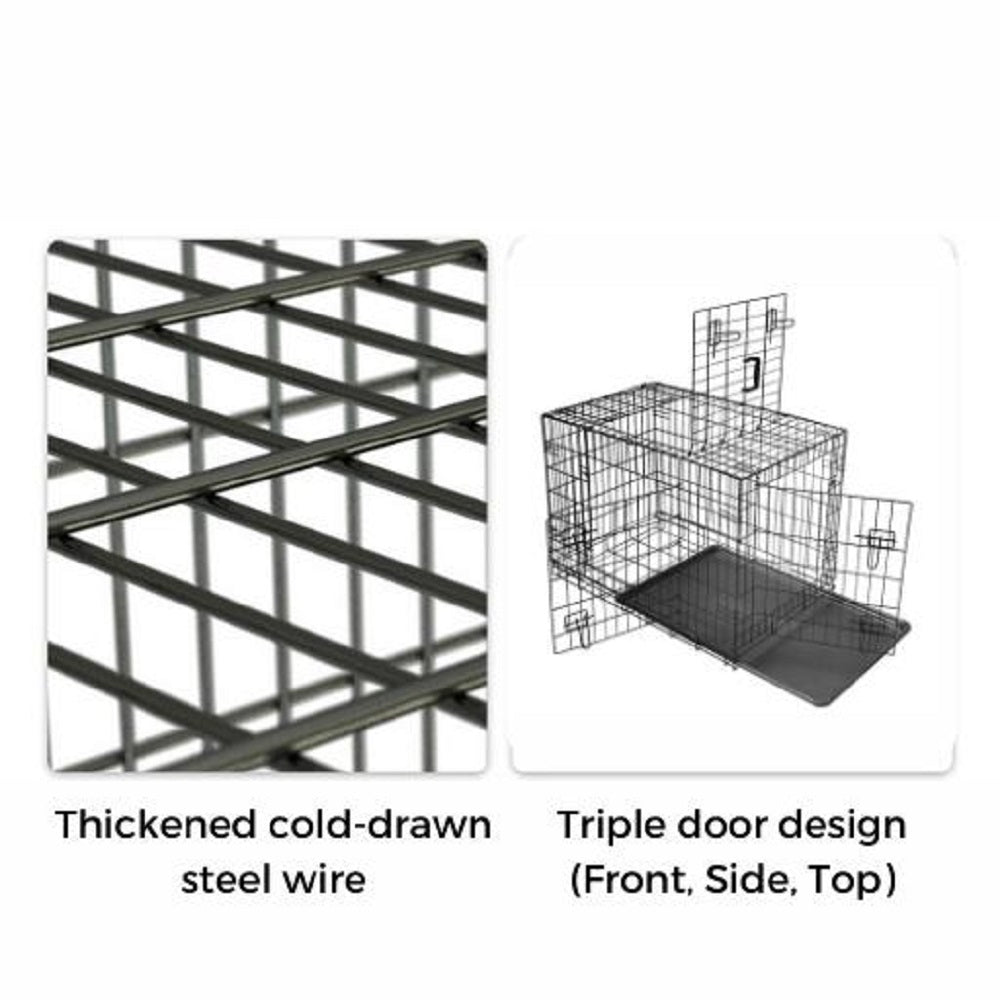 Floofi Dog Cage 36" FI-PC-128-XD - SILBERSHELL