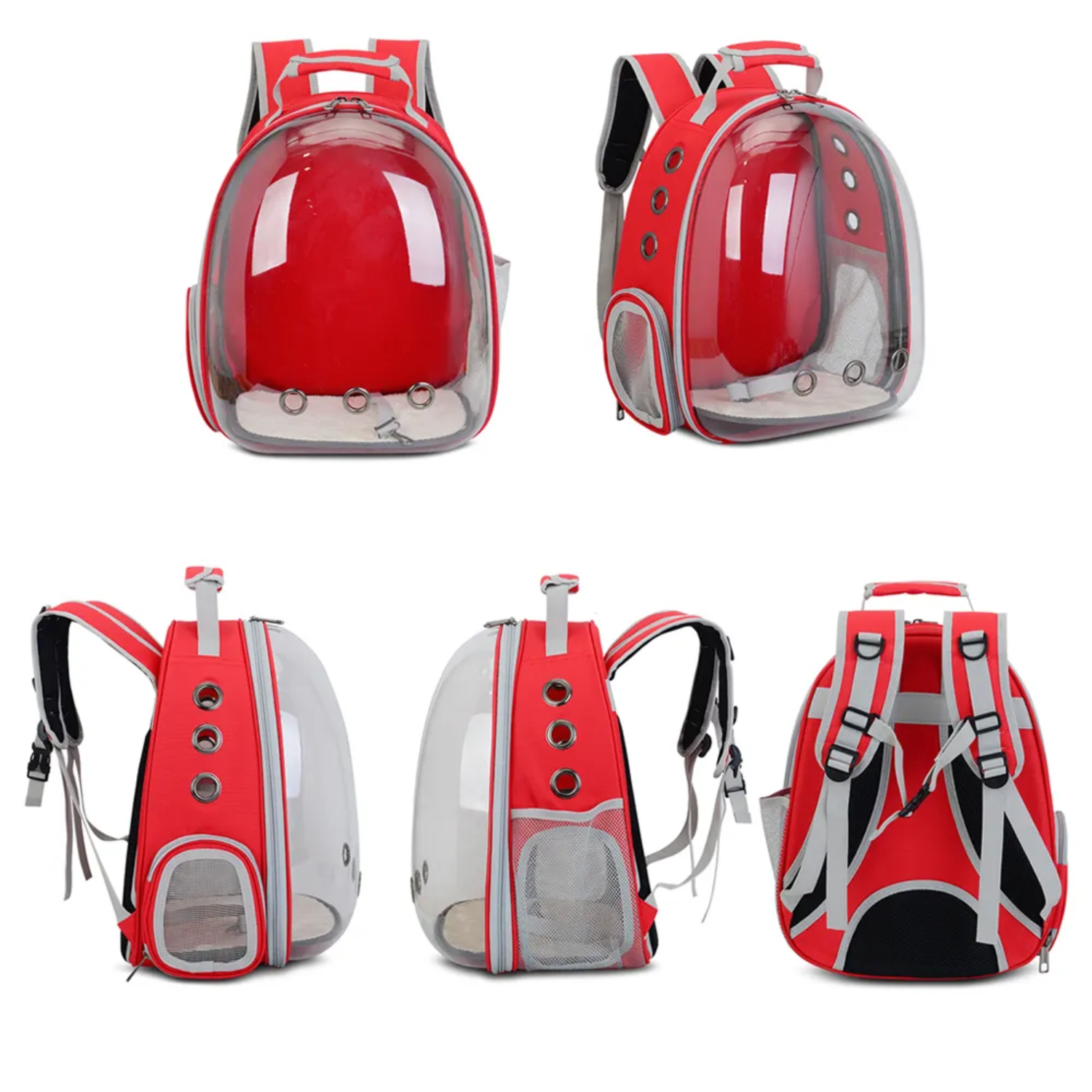 Floofi Expandable Space Capsule Backpack - Model 1 (Red) FI-BP-115-FCQ - SILBERSHELL