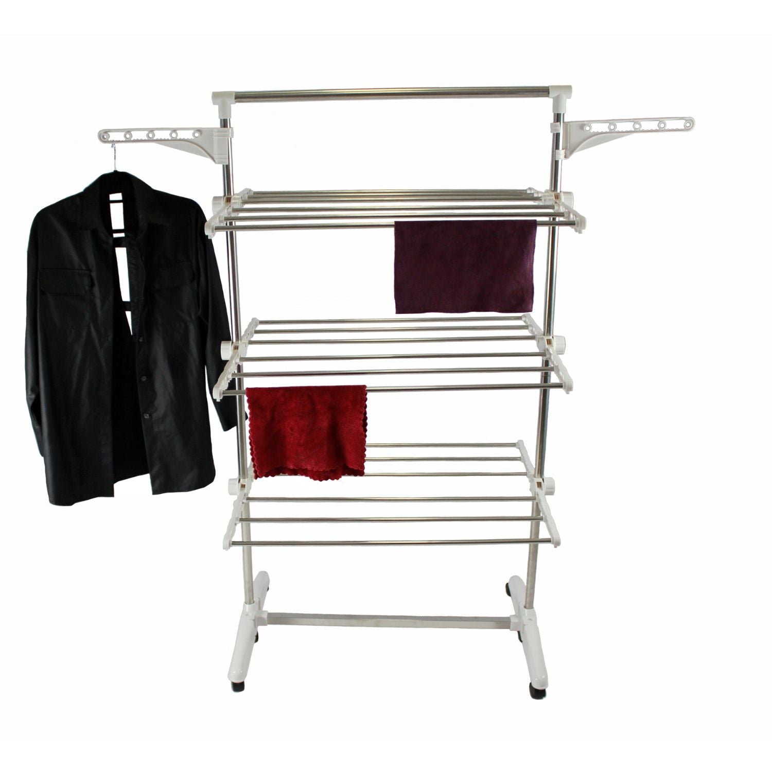 GOMINIMO Laundry Drying Rack 3 Tier (White) GO-LDR-100-JL - SILBERSHELL