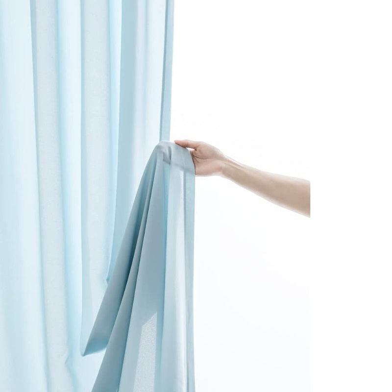 GOMINIMO Natural Linen Blended Curtains (Set of 2, W132cm x D243cm, Dark Blue) GO-CNB-108-MM - SILBERSHELL