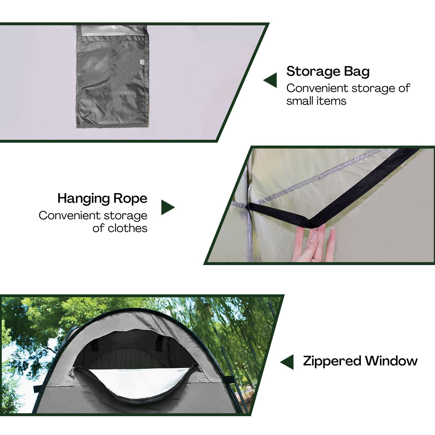 KILIROO Shower Tent with 2 Window (Orange) - SILBERSHELL