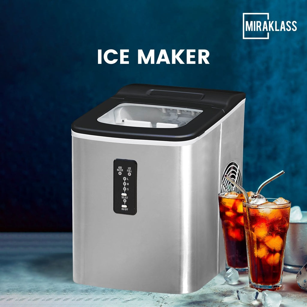 Miraklass Ice Maker Machine Stainless Steel 2L - SILBERSHELL