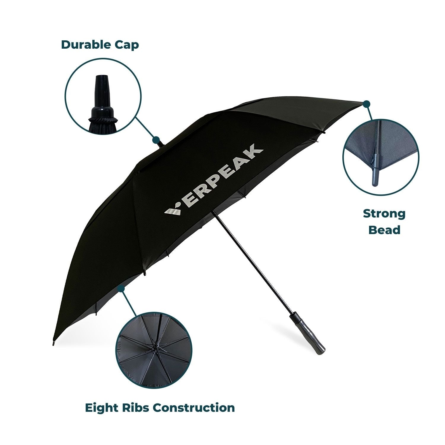 Verpeak Golf Umbrella 62" VP-UA-100-HD - SILBERSHELL