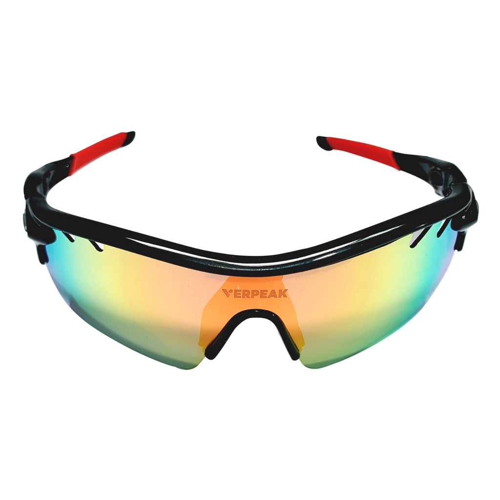Verpeak Sport Sunglasses Type 1 ( Black frame with red end tip) VP-SS-100-PB - SILBERSHELL