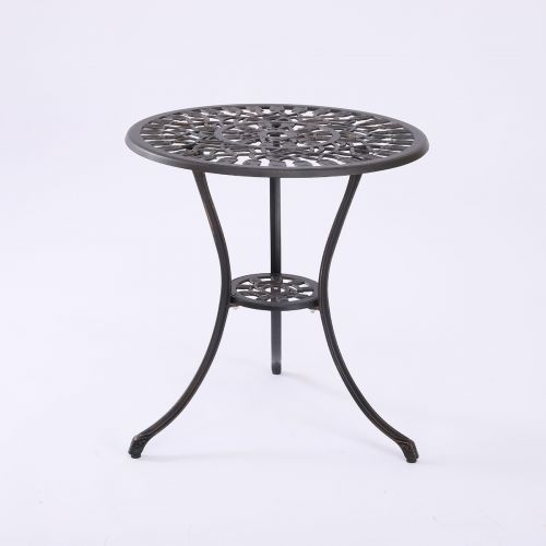 2 Seater Dominique Cast Aluminium Bistro Set - SILBERSHELL