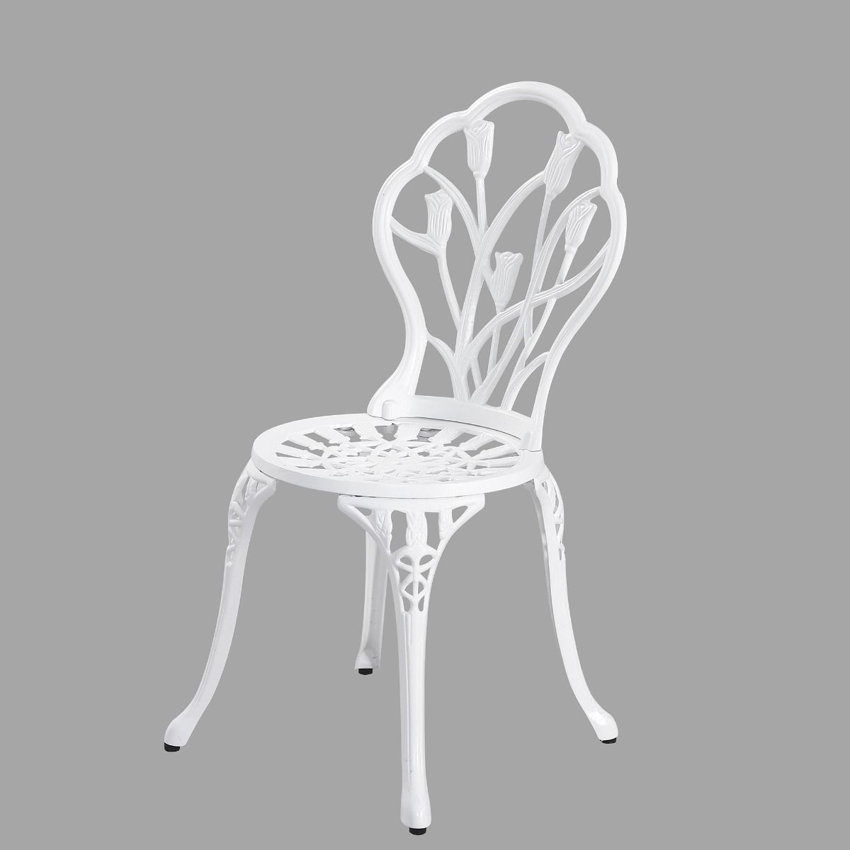 2 Seater Dominique Cast Aluminium Bistro Set - SILBERSHELL