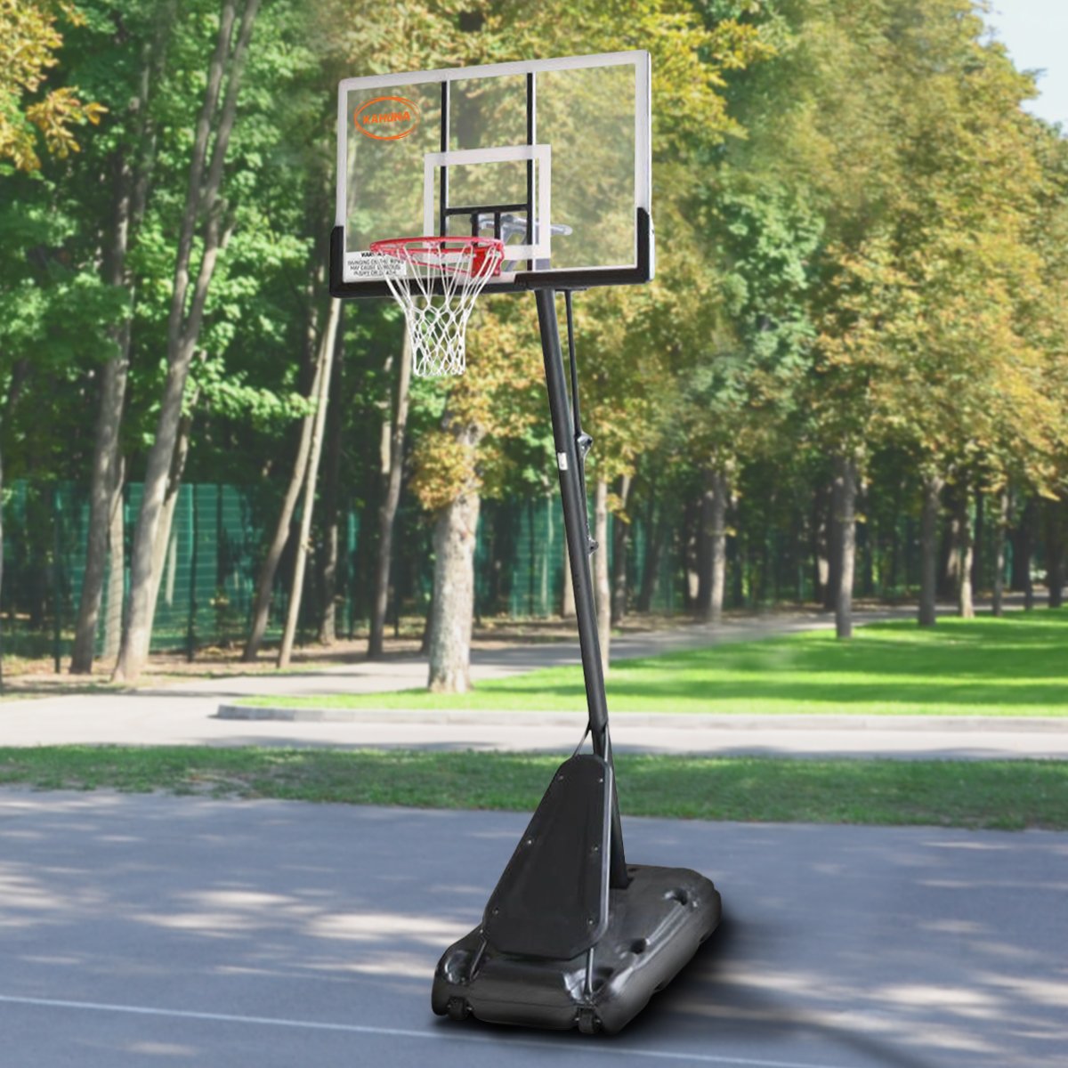 Kahuna Portable Basketball Hoop System 2.3 to 3.05m for Kids & Adults - SILBERSHELL