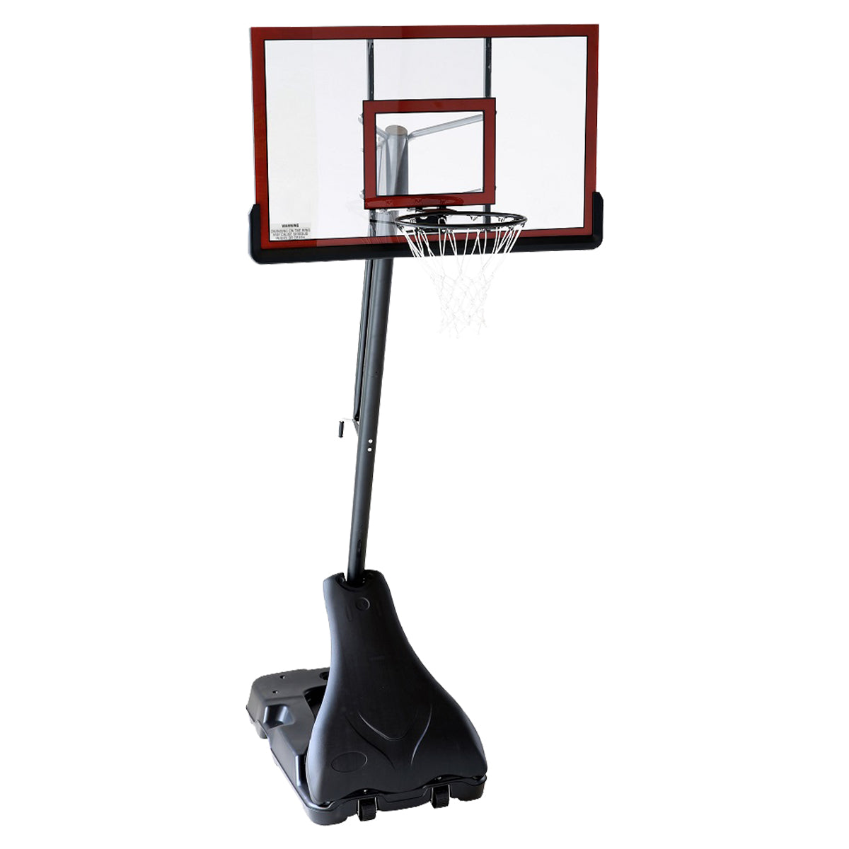 Kahuna Portable Basketball Ring Stand w/ Adjustable Height Ball Holder - SILBERSHELL