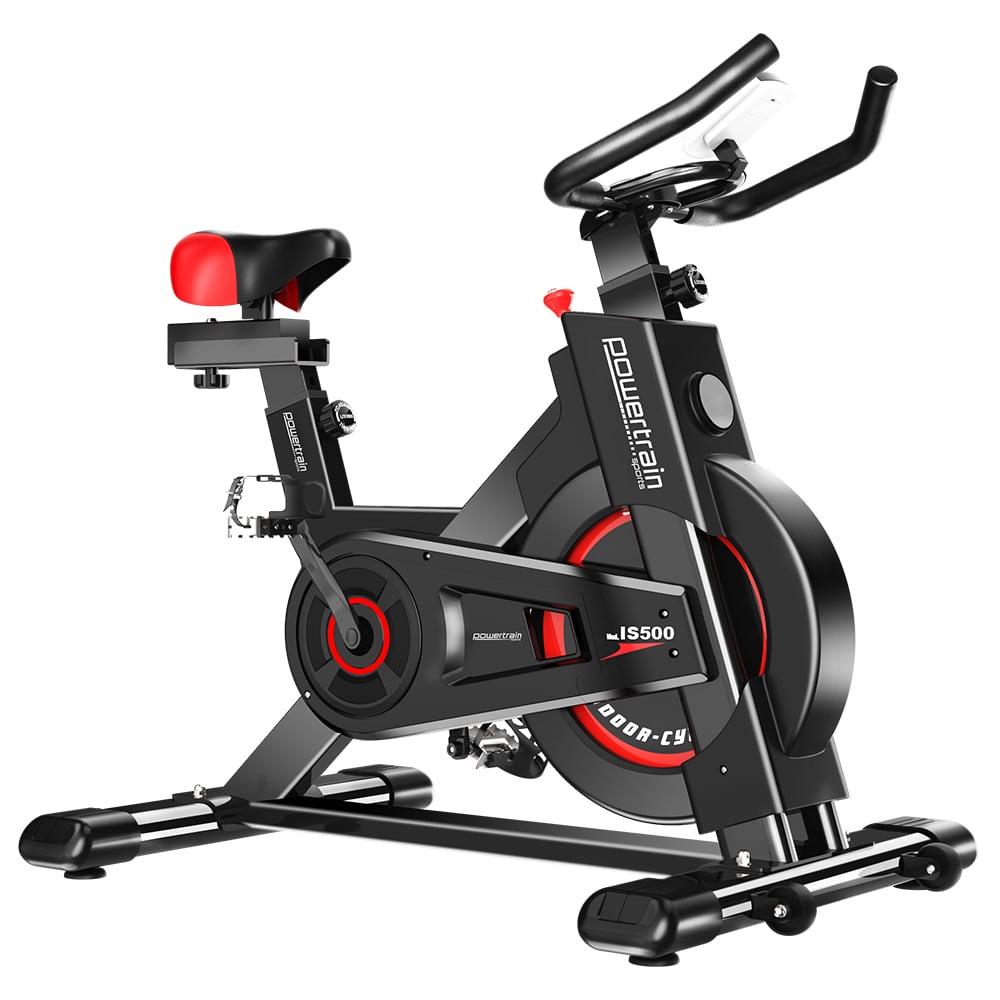Powertrain IS-500 Heavy-Duty Exercise Spin Bike Electroplated - Black - SILBERSHELL