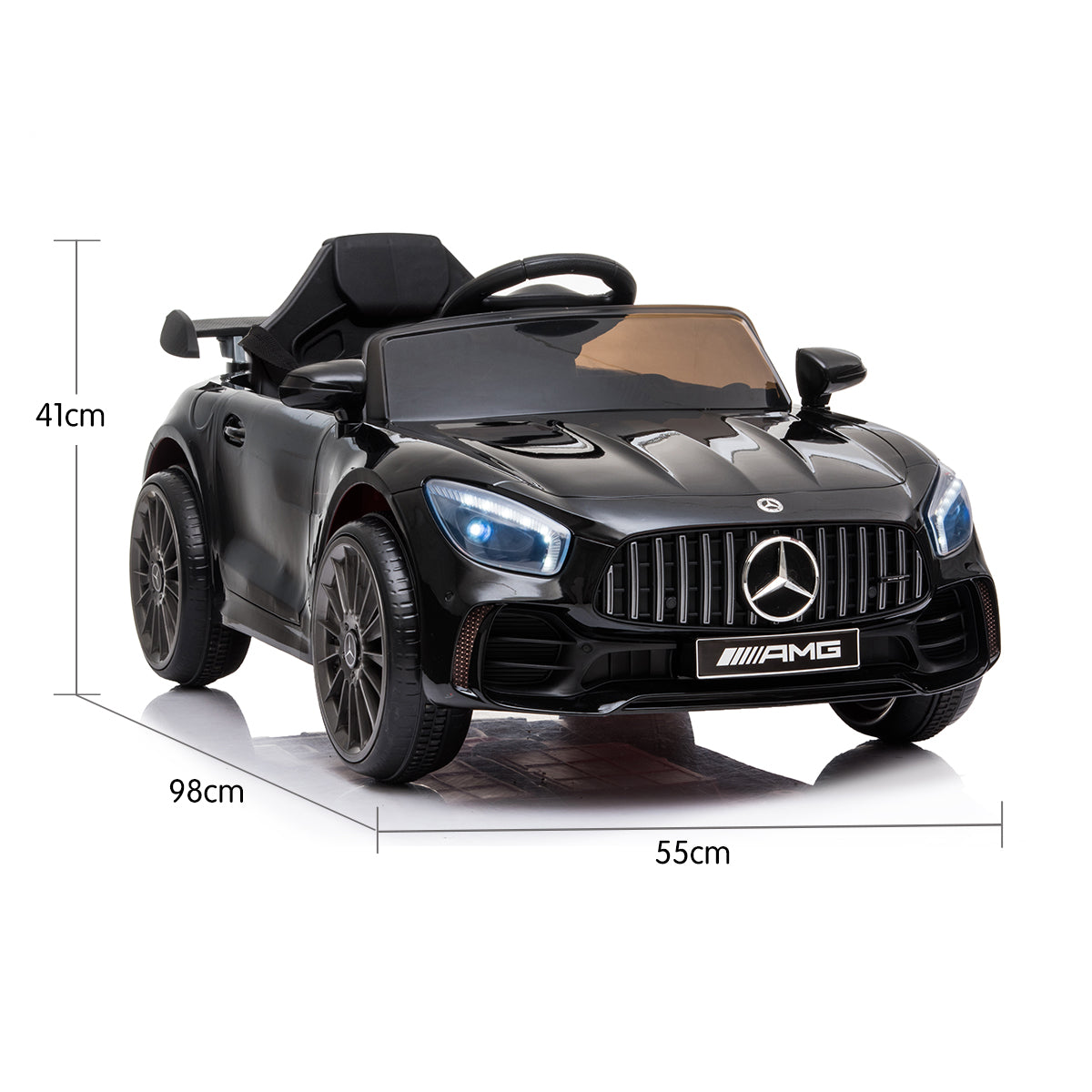 Kahuna Mercedes Benz Licensed Kids Electric Ride On Car Remote Control - Black - SILBERSHELL