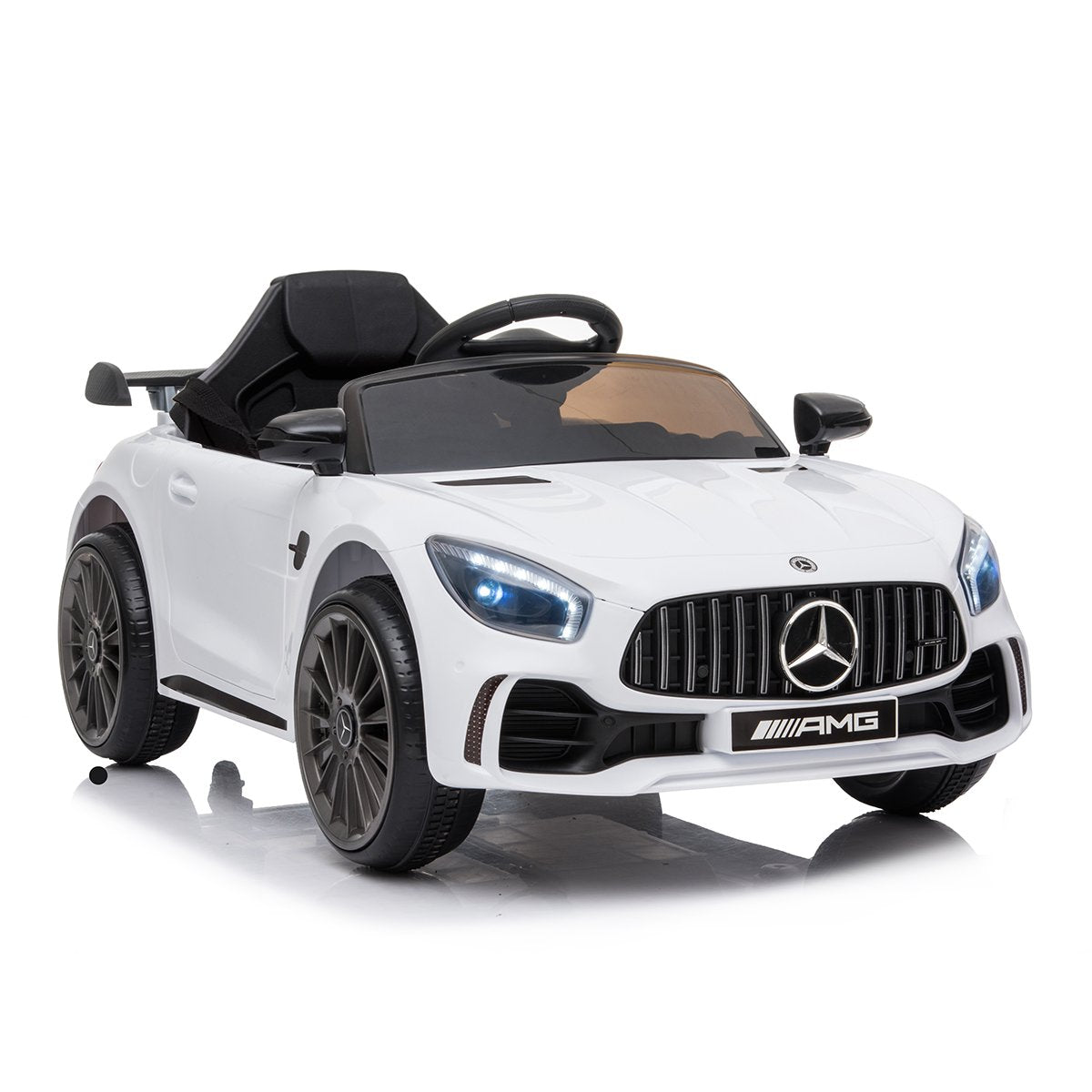 Kahuna Mercedes Benz Licensed Kids Electric Ride On Car Remote Control - White - SILBERSHELL