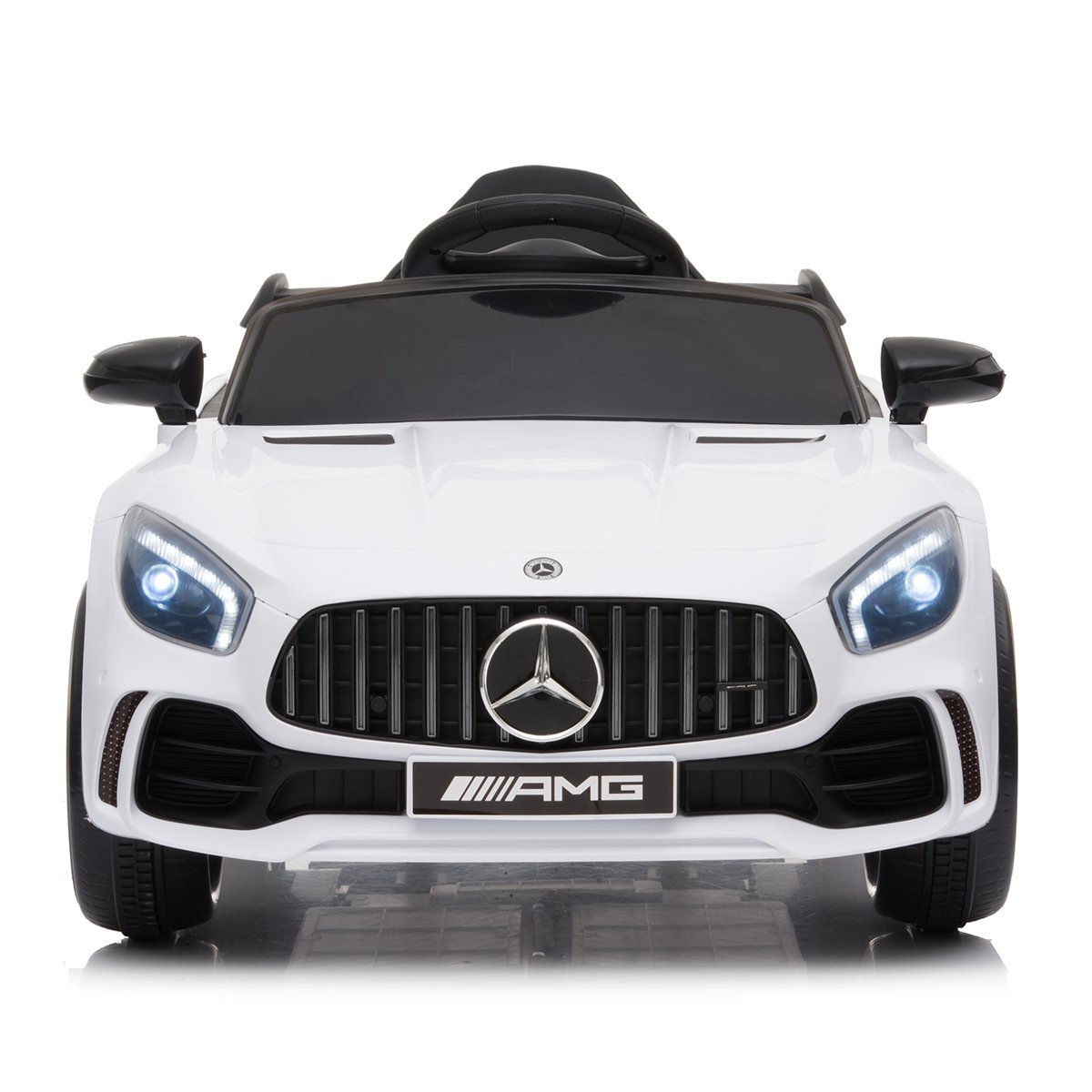 Kahuna Mercedes Benz Licensed Kids Electric Ride On Car Remote Control - White - SILBERSHELL