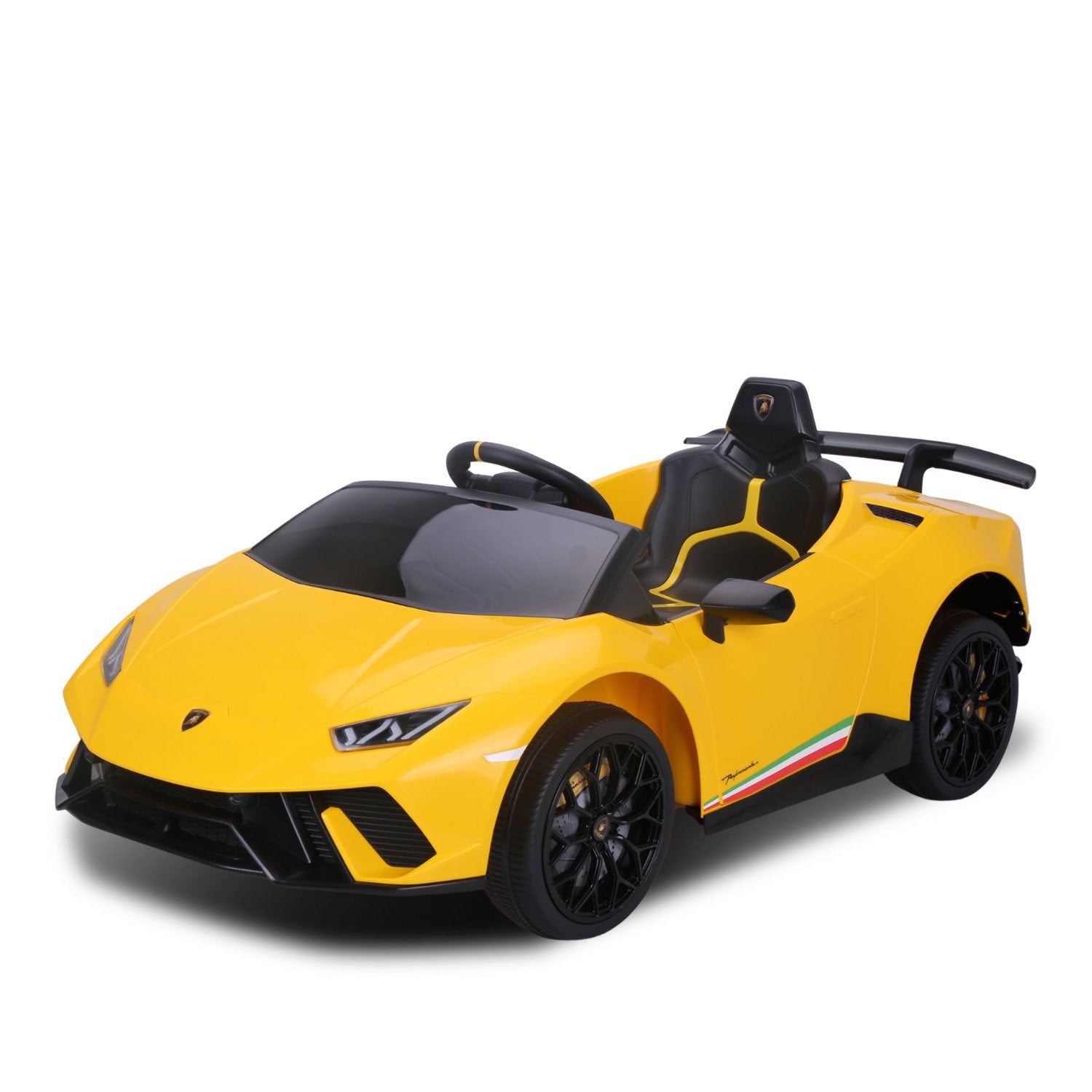 Kahuna Lamborghini Performante Kids Electric Ride On Car Remote Control - Yellow - SILBERSHELL