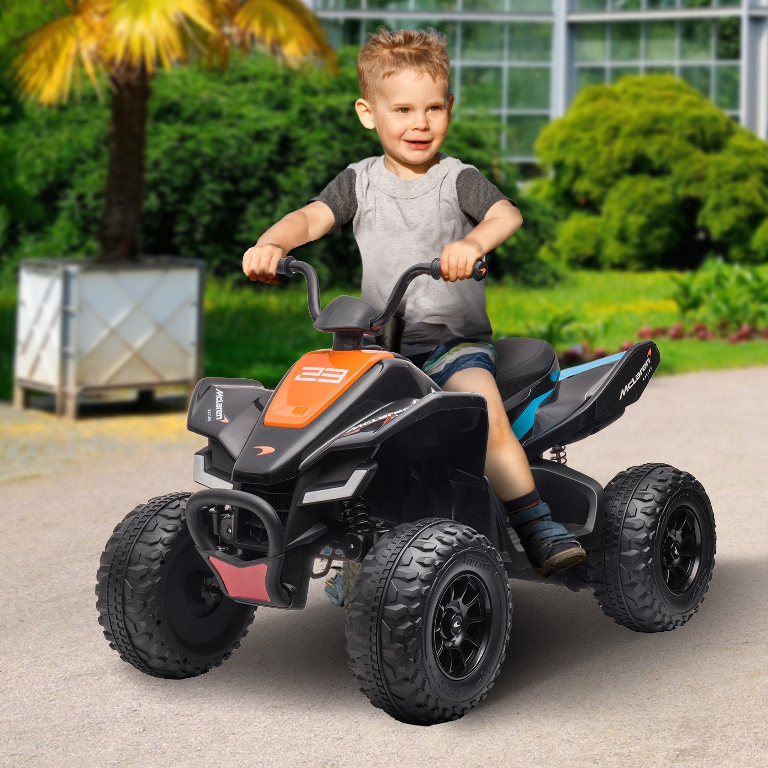 Kahuna MCL35 McLaren Ride On Electric Quad Bike - Black - SILBERSHELL